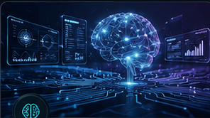Technology team reviewing a digital analytics and AI product interface